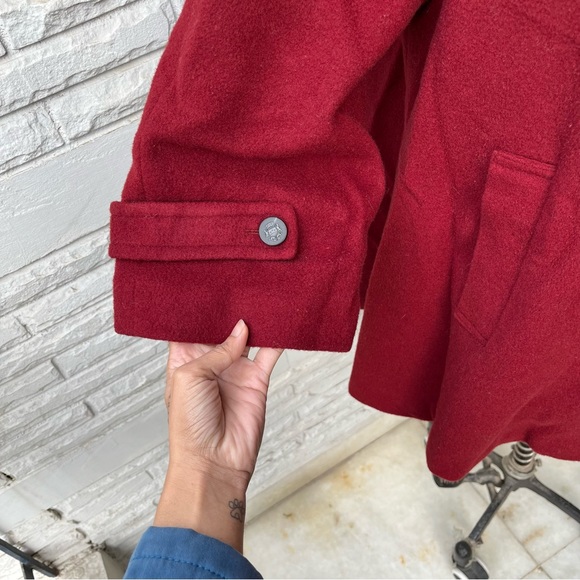 Maroon Korean Trench Coat - Picture 3 of 14